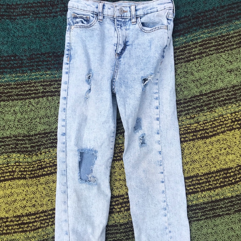 Art Class Light Blue Distressed Kids Jeans